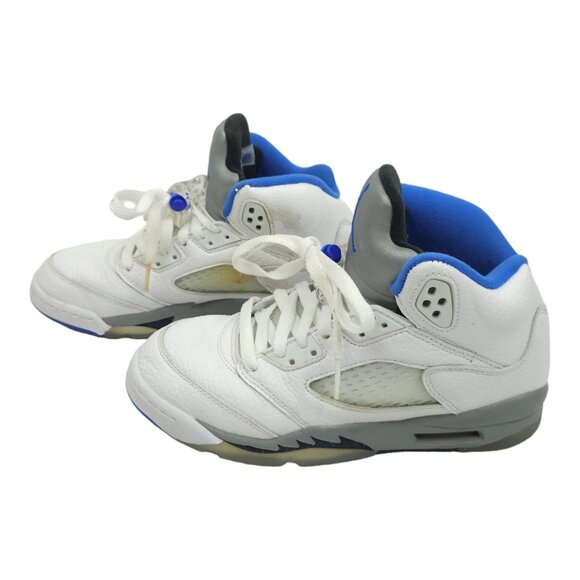 Nike Air Jordan 5 Retro Boys Size 4.5Y White Athletic Shoes Sneakers 440888-140 - Picture 13 of 13
